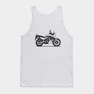 XL600VR Transalp Motorcycle Sketch Art Tank Top